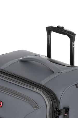 Wenger 7062 Expandable 3 piece Spinner Luggage Set – Gray Reinforced, padded top handle