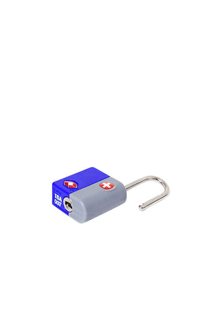 Swissgear TSA Key Lock Twin Pack - Blue Steel shank slips into zipper pulls and sliders