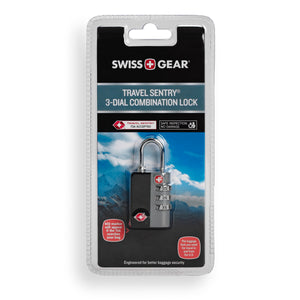 SWISSGEAR Deluxe TSA Combination Lock in Black
