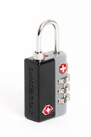 SWISSGEAR Deluxe TSA Combination Lock - Black TSA-accepted baggage locking system 