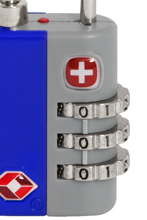 Swissgear Deluxe TSA Combination Lock - Blue TSA-accepted baggage locking system