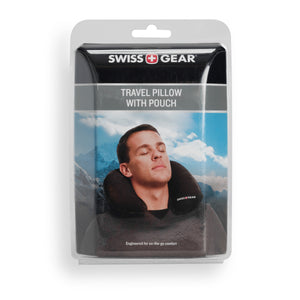 Swissgear Inflatable Travel Pillow With Pouch