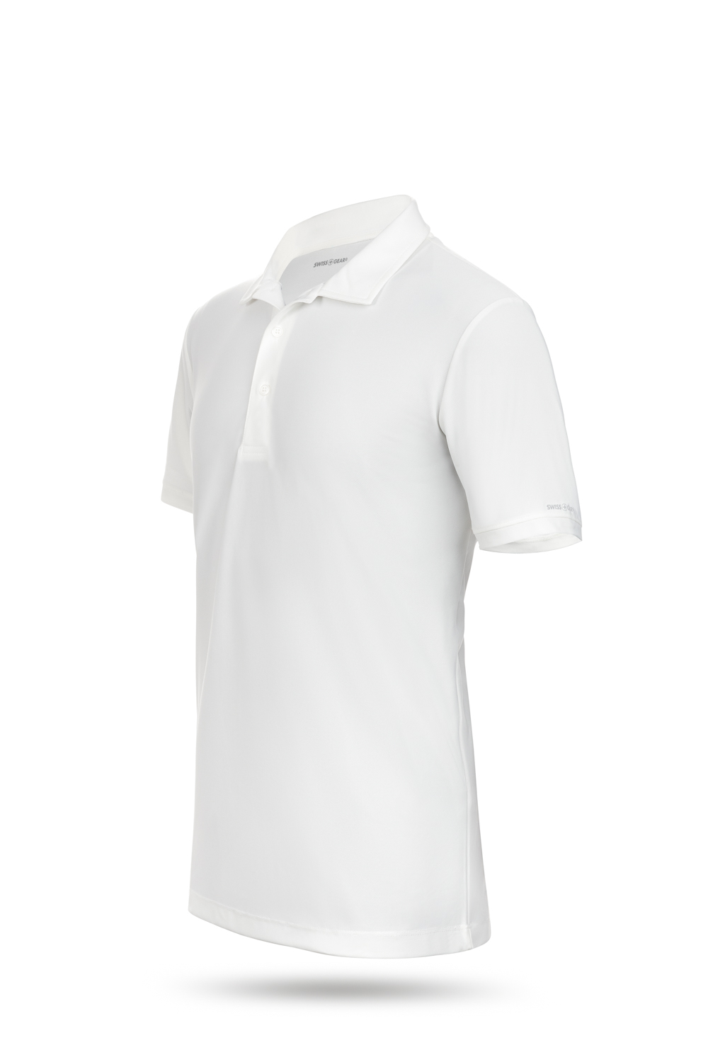 Swissgear 1000 Golf Polo Shirt White,Silver Dime Worth