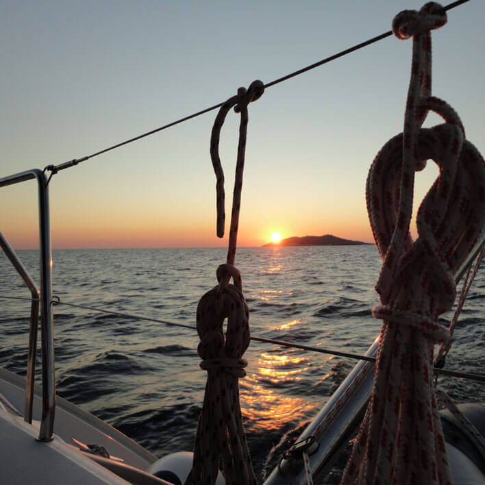 Costa Rica Sailing at Sunset